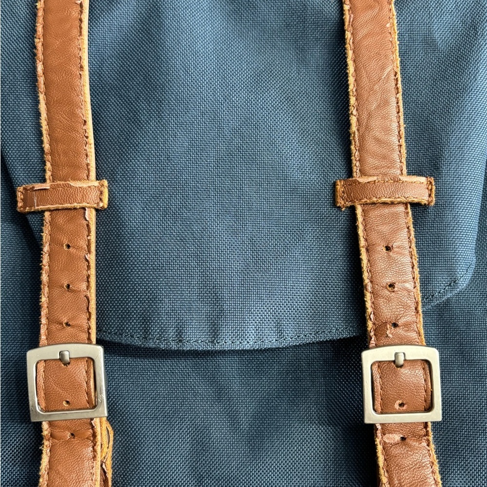 Herschel Supply Company Blue Backpack with Brown Straps - Picture 5 of 9